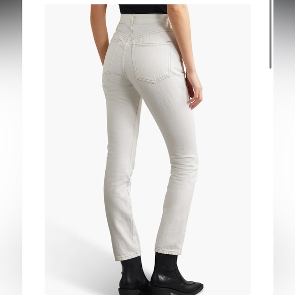 WARDROBE.NYC High-rise straight-leg jeans white size 26 made in USA - Picture 2 of 11